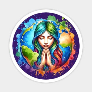 Mother Earth Praying Magnet